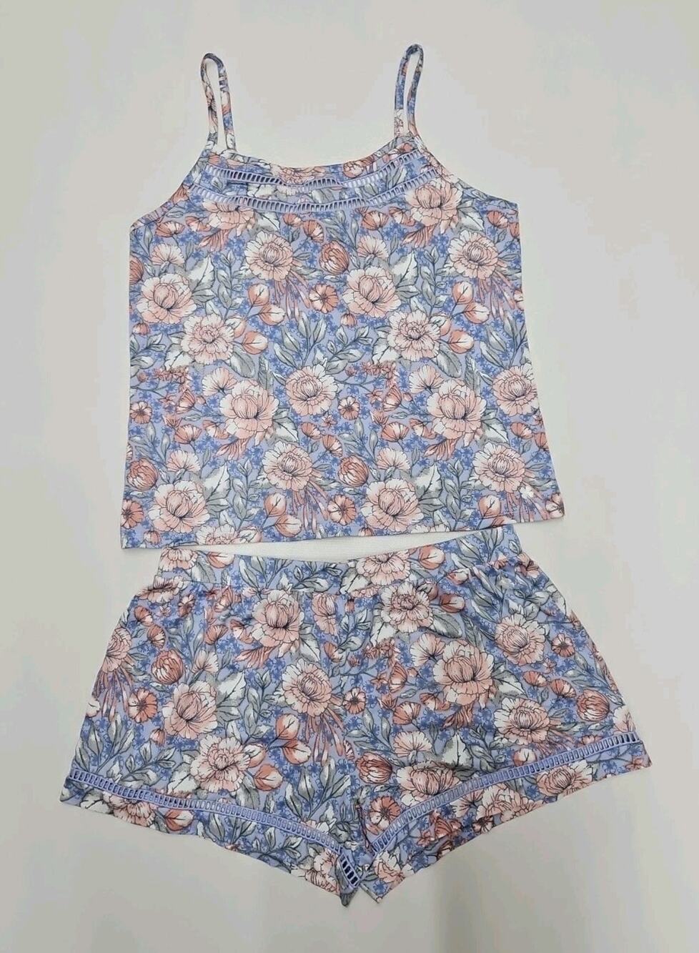Lucky Brand Woman's Short Pajama Set Size S/CH Multicolor